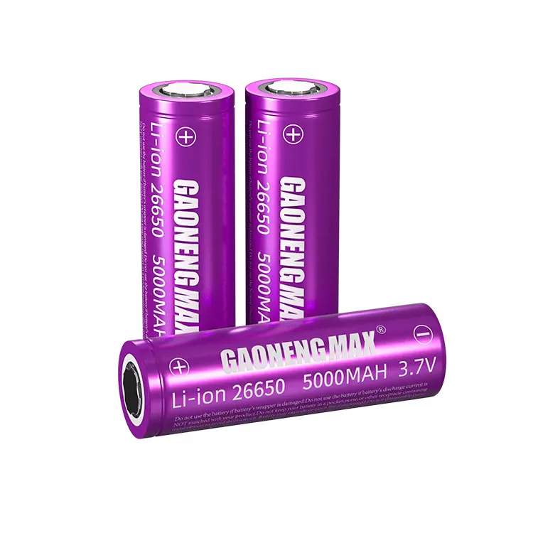 High quality 3.7v cylindrical battery 26650 5000mah rechargeable battery 26650 battery