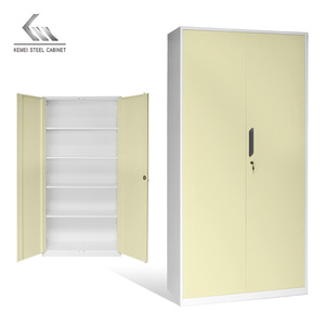 Office School Metal Storage Cabinet File Cabinet <strong>Garage</strong> 2 Doors Steel <strong>Cupboard</strong> With Adjustable Shelves - Product Image 1