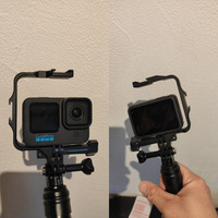 YEAH Cage de protection en aluminium pour caméra d'action Vlog, support de fixation pour lumière Cold Shoe pour GoPro 13 12 11 10 DJI Action 5 Pro