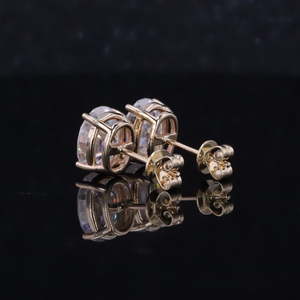 Pendientes de Oro de 14K con Diamantes de 1ct, Joyería Fina, Diamantes Cultivados en Laboratorio con Certificado IGI, Claridad DEF VS VVS - Product Image 4