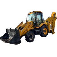Chargeur-pelleteuse JCB 3CX 7.6ton Machines de construction 68.5KW Moteur diesel Jaune Moteur hydraulique d'utilisation courte de haute qualité