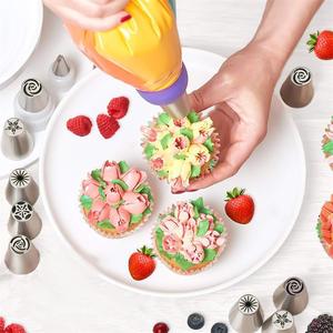 Stainless Steel Piping Tips Set Flower Shape Reusable Butter <b>Cake</b> <b>Decorating</b> Tools Birthday Baking <b>Supplies</b> - Product Image 3