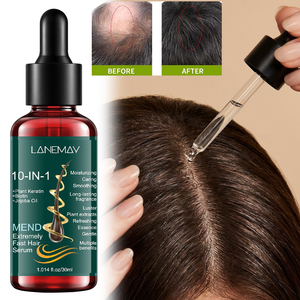 Sérum capillaire démêlant personnalisable en gros pour cheveux longs, facilite le peignage, restaure l'hydratation, renforce et prévient les pointes fourchues, lisse les frisottis - Product Image 1