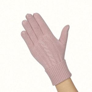 Wholesale Custom Ladies Cheap Cashmere Gloves Warm Fashion Winter Knitted Gloves - Product Image 3
