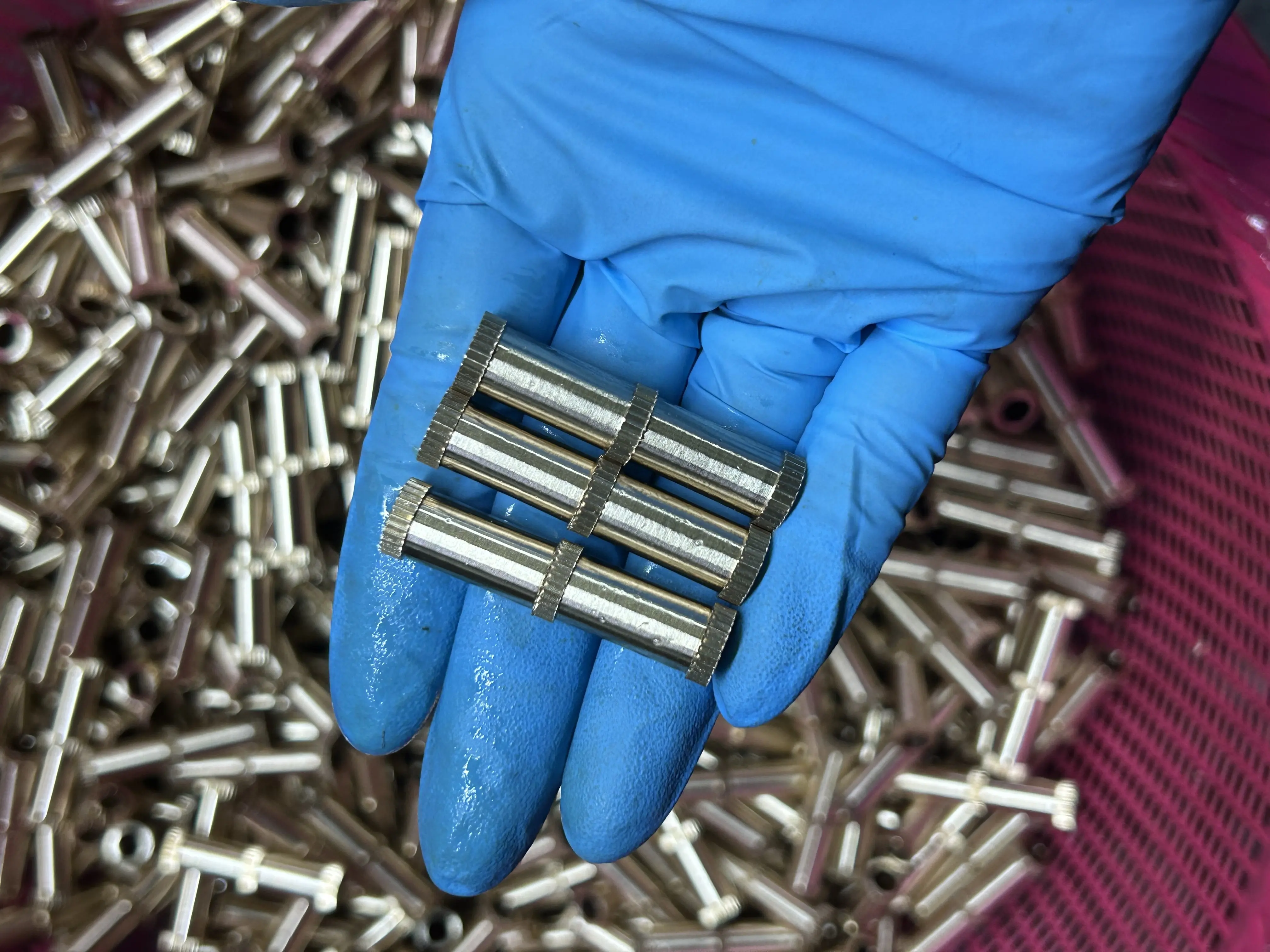 Lathe machining brass copper parts Female male screw nut cnc brass machining parts