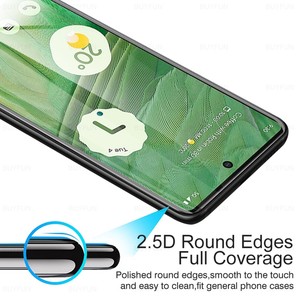 Schwarzes gehärtetes Vollglas für Google Pixel 7 Displays chutz folie für Pixel 6 6A <span class=keywords><strong>Pixel6</strong></span> Pixel6a Pixel7 Full Cover Clear Film - Product Image 3