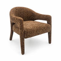 Chaise de bureau en tissu sherpa, tables rondes en bois, ensemble de table à manger en velours avec 4 chaises
