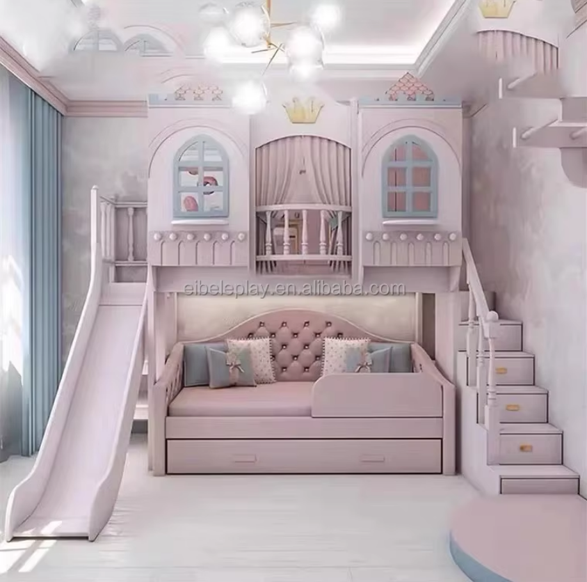 Alibaba.com上の高品質な女の子のプリンセス二段ベッドメーカーと