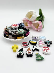 Bán buôn nhà máy trực tiếp 3D Focal Silicone hạt mềm bò thiết kế động vật mọc răng hạt cho vòng đeo tay và đính cườm Bút Làm - Product Image 4