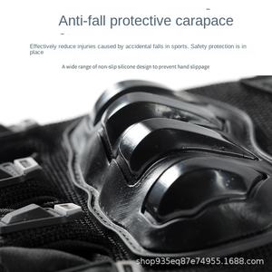 Yüksek kaliteli yarım parmak bisiklet eldiveni nefes aşınmaya dayanıklı kaymaz anti-sonbahar eldiven Motor döngüsü eldiven - Product Image 4