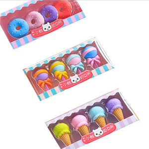 Borradores de Lápiz de TPR/PVC de Alta Calidad al por Mayor, Libres de Polvo, con Diseños de Donut, Lollipop, Helado y Dibujos Animados, Colores Personalizados, Empaque a Granel - Product Image 1