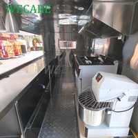 Wecare Fast Mobile bar Kitchen Coffee Pizza Ice Cream Food Truck Fabrication Catering Trailer Entièrement équipé avec cuisine complète