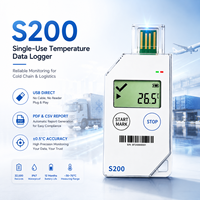 Potmagic S100 Registrador de Datos de Temperatura de Un Solo Uso, Reingenierizado, 32000 Puntos, 90 Días de Ciclo