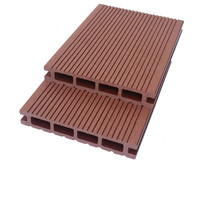 Plancher de terrasse imperméable en WPC co-extrudé européen, terrasse creuse en composite