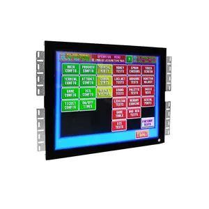Pote de ouro jogo de tabuleiro/jogo WMS 19 "LCD jogo monitor 3M tela sensível ao toque com moldura