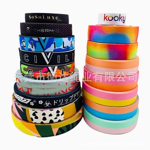 Bande élastique jacquard Hengda 1-10 cm en nylon, couleur personnalisée, sangle pour vêtements - Product Image 1