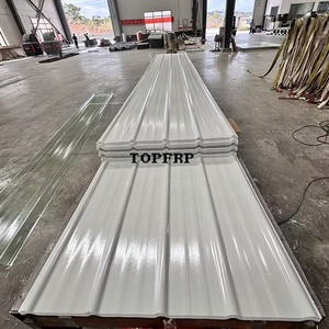 Weather Resistant Anti-corrosion Roof Tiles FRP Corrugated <b>Sheet</b> - Product Image 6