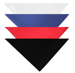 Multifunción colorido algodón sólido mascota Bandana perro sólido Bandanas con lindo perrito fiesta de cumpleaños sombrero - Product Image 2