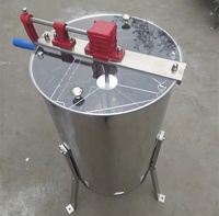 Dispositif de processeur de miel 4 cadres Dadant Manuel Miel Centrifugeuse Extracteur Machine 8 cadres Manuel Séparateur de miel d'abeille