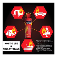 Solution compacte de haute qualité pour l'extinction d'incendies d'urgence pour voitures, camions, camping-cars et la sécurité domestique - Spray anti-incendie pour voiture