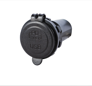 ซ็อกเก็ต-USB-C PD100W + ที่ชาร์จ USB-A QC3.0-LED สีดำ W/สีฟ้า - Product Image 3