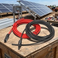 Câble solaire haute tension à conducteur en cuivre avec connecteur rapide pour la connexion des panneaux solaires résidentiels et commerciaux