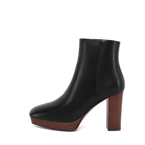 Delle donne <span class=keywords><strong>Stivali</strong></span> Tacco Alto Scarpe di Cuoio Genuino Della Caviglia Bootie 11 centimetri di Spessore Con I Tacchi Alti Botas Damen Chaussure Talon Femm Bottine Scarpata <span class=keywords><strong>donna</strong></span> - Product Image 2