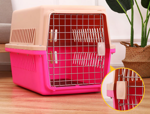 Approved Plastic Pet Carrier Crate Travelling Box Cat <strong>Dog</strong> <strong>Kennel</strong> Outdoor