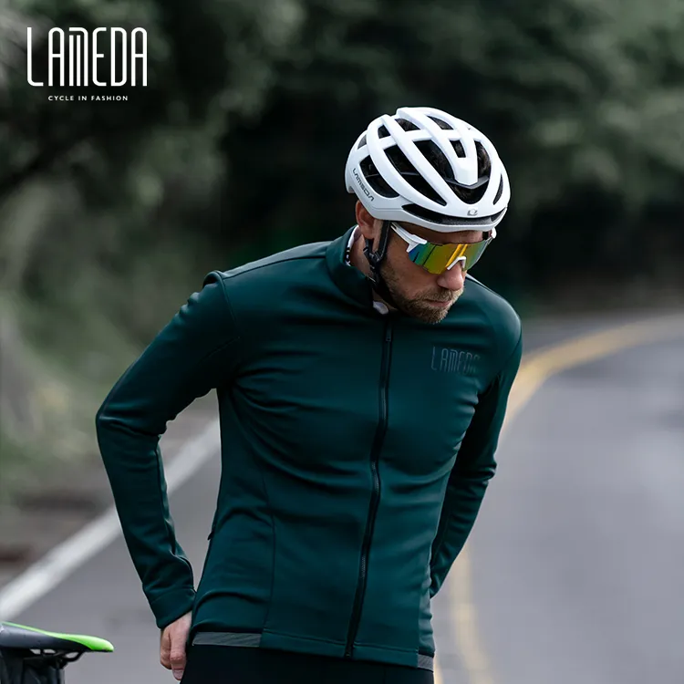 LAMEDA Cycling Wear Fleece Warm Wind Proof Anti-UV Road Bike Jacket Windproof Cycling Jacket for Ciclism