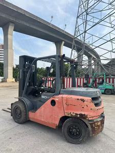 TCM 8fd50 5 Ton Triple Mast Used <b>Forklift</b> with Lead-Acid Battery 1500mm Fork Length & 200mm Fork Width - Product Image 3