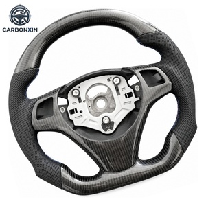 Volante Deportivo de Cuero, Accesorios Personalizados para E82/E87/E90/E92/E93 320i/325i M5 2005-2012, Fibra de Carbono Real para Automóvil - Product Image 5