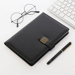 Carnet de composition A5 personnalisé à couverture rigide avec 100 feuilles, agenda professionnel en cuir épaissi, couverture en PU gravée pour cadeau - Product Image 2