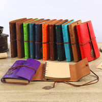 Agenda personnalisé vintage Carnet de notes d'affaires Journaux en cuir PU à couverture souple Spirale à feuilles mobiles pour usage personnel et professionnel