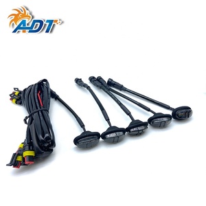 Feux de calandre avant à LED personnalisés ADT avec coque fumée noire, blanche et jaune pour calandre Ranger Raptor 2020 - Product Image 1