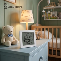 Capteur environnemental intelligent ZenMeasure, surveillance de la température et de l'humidité intérieures, matériau ABS, OEM/ODM, indice de protection IP67