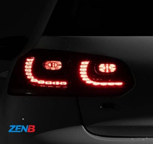 <span class=keywords><strong>Feux</strong></span> arrière noirs pour Volkswagen <span class=keywords><strong>Golf</strong></span> 6 2010-2012, ensemble de <span class=keywords><strong>feux</strong></span> arrière GTI modifiés à LED avec clignotants séquentiels - Product Image 3
