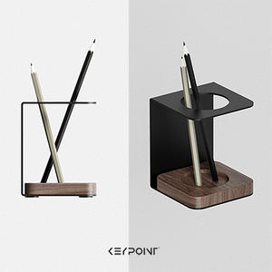 Organizador de escritorio <span class=keywords><strong>Keypoint</strong></span>, soporte de almacenamiento para accesorios de oficina, soporte de madera portátil estable para mesa de estudio, oficina, hoteles - Product Image 3