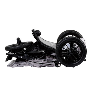 Cochecito de Bebé Morething MTBJW-606A, Estructura de Acero Inoxidable, Tela de Lino, Plegado con una Sola Mano, Llantas Reforzadas, en Oferta - Product Image 6