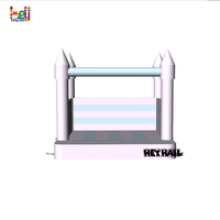 Château gonflable 13x13 pieds, coloré, en PVC, pour enfants, idéal pour les fêtes d'anniversaire