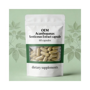 Cápsulas de Extrato Orgânico de Acanthopanax Senticosus 10:1 Personalizáveis por Atacado – Suplementos Adaptógenos de Raiz a Granel - Product Image 3
