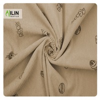 Bedruckter Cord stoff für Kleid