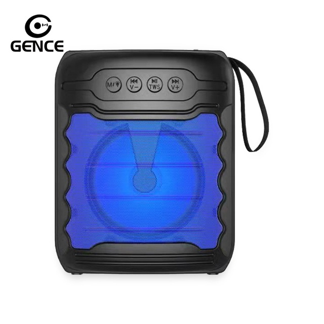 GENCE Karaoke Boombox Home Speaker Plastic Cabinet for 5.0 Bass Boost Battery Powered 5W Output Free Shipping