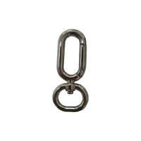 Accessoires de quincaillerie pour sacs à main personnalisés Crochets toriques pour chaîne fermoirs de sangle de sac Mousqueton pivotant Anneau rond