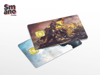 Pegatinas de PVC con Efecto Neón, Adhesivas, Impermeables, para Tarjetas de Crédito, Resistentes a los Arañazos, Holográficas, Personalizables, para Eventos, Promocionales, al por Mayor