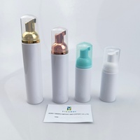 Bouteilles vides en PET pour nettoyant visage et soins de la peau, 100ml, 120ml, 150ml, 220ml, 250ml, avec pompe pulvérisatrice en plastique, impression sérigraphique personnalisée, 100 pièces