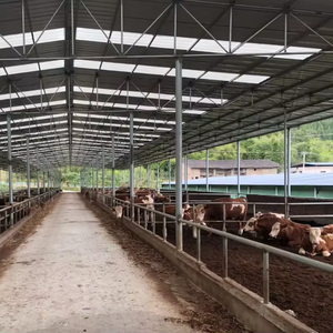 Abri pour bétail et moutons en acier sur mesure, grande capacité, robuste - Hangars pour animaux résistants aux intempéries, adaptés aux exploitations de ranch - Product Image 1