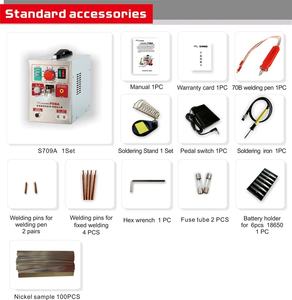 Soudeuse par points à batterie <span class=keywords><strong>SUNKKO</strong></span> <span class=keywords><strong>709A</strong></span> avec stylo à souder à HB-70B Offre Spéciale 18650 Station de soudage 110V 220V État neuf - Product Image 2