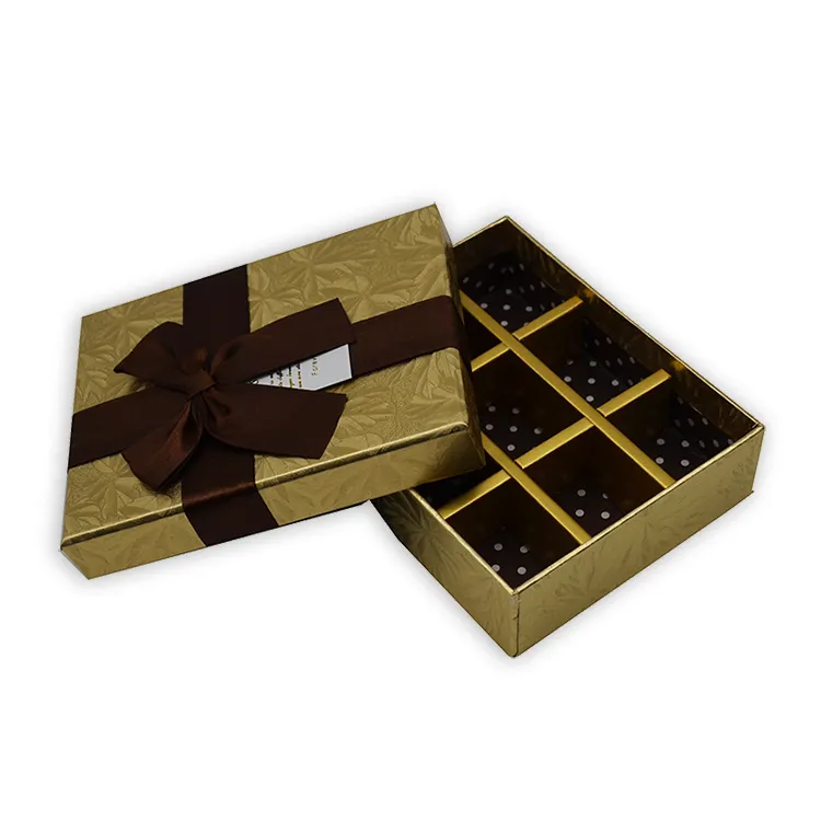 Goldfolie Matte-Schachtel Hersteller individuell bedruckte durchsichtige Fensterdeckel-Papierbox für Gebäck Datteln Schokolade Geschenkverpackung