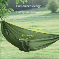 Hamac à corde ultra-fin à ouverture rapide, balançoire portable d'été pour l'extérieur, grand hamac de camping et de randonnée, capacité de 200 kg