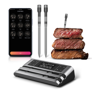 New Arrival Thông Minh BBQ Bluetooth Thực Phẩm Nấu Ăn Không Dây Kép Đầu Dò Kỹ Thuật Số Thịt Nhiệt Kế Cho Nhà Bếp Với Ứng Dụng Điều Khiển Từ Xa - Product Image 1